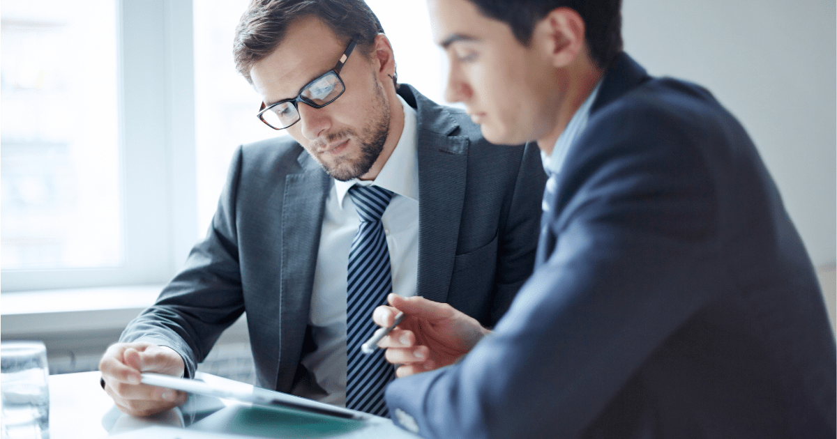 two CEO discussing in a business attire