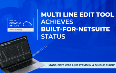 ERP Success Partners’ Multi Line Edit Tool Attains ‘Built for NetSuite’ Status