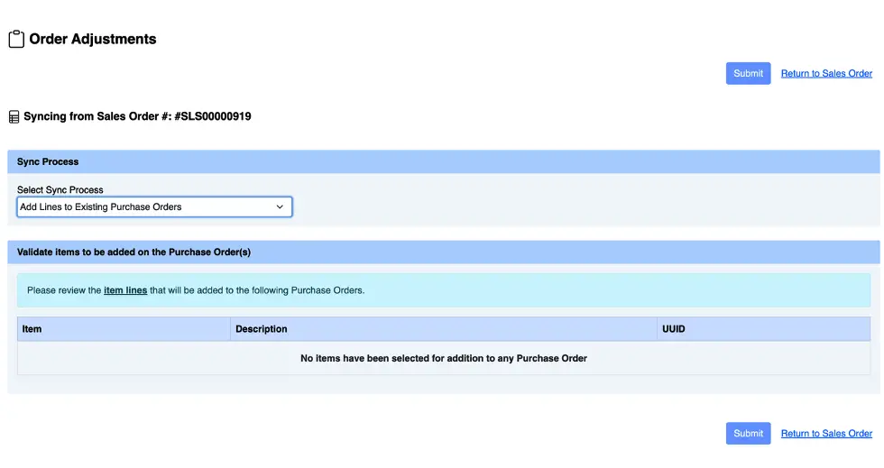 Order Adjustments 1