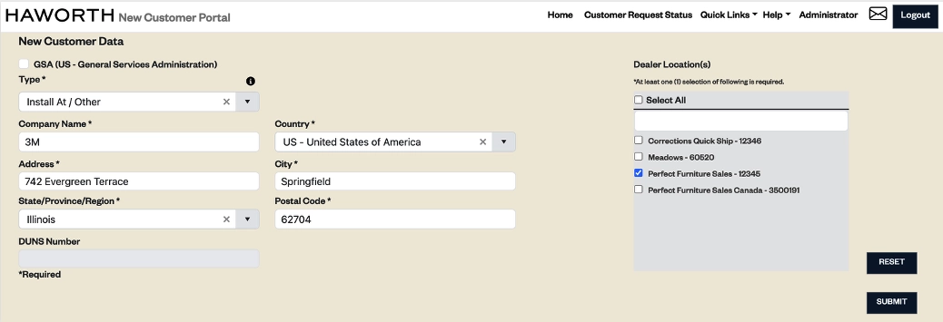 1.7.3. New Haworth Partner Customer Integration 3 Aperçu du projet 1