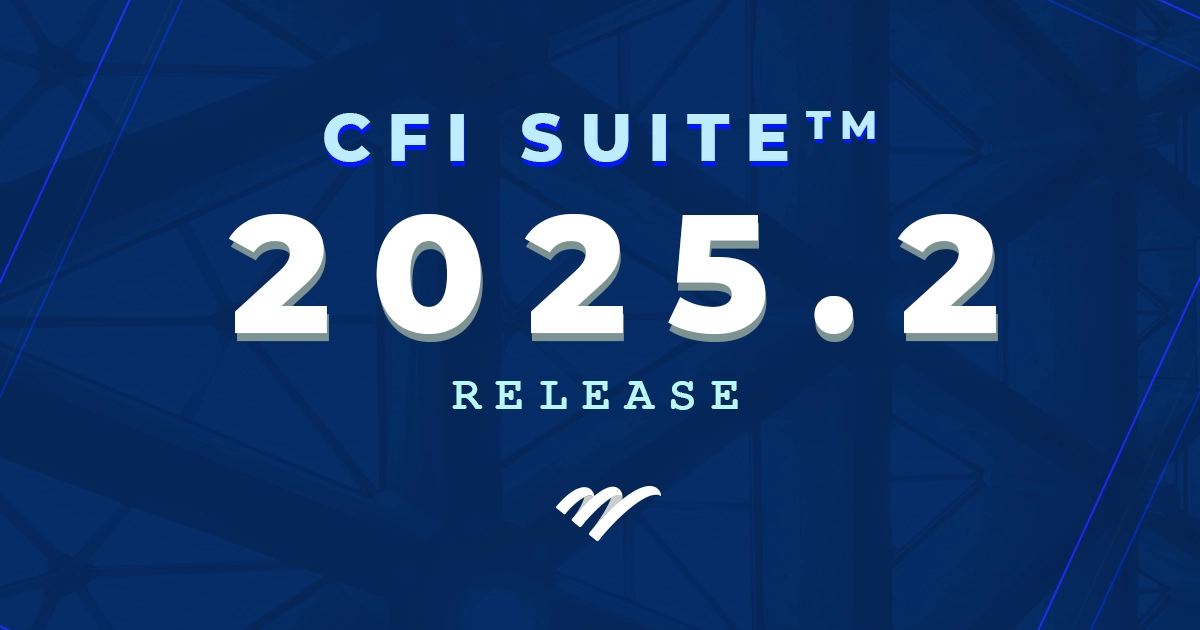 CFI Suite™ 2025.2 Release Notes | ERP Success Partners