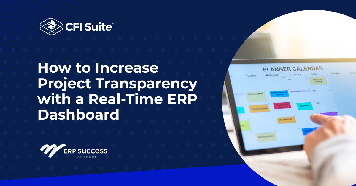 How to Increase Project Transparency with a Real-Time ERP Dashboard cover