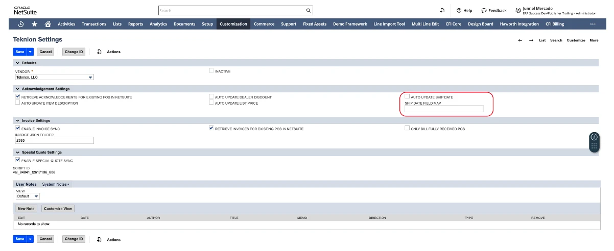 2.4.2.1 Auto Update Ship Date Enhancement Travail QUote 1
